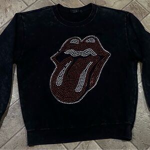 The Rolling Stones Black and gray Sweatshirt